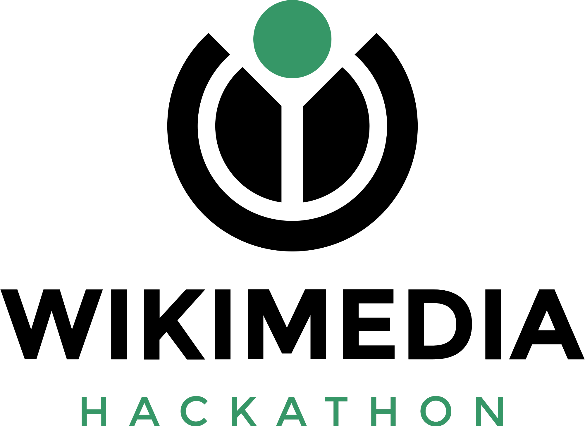 Logo Wikimedia Hackathon vertical
