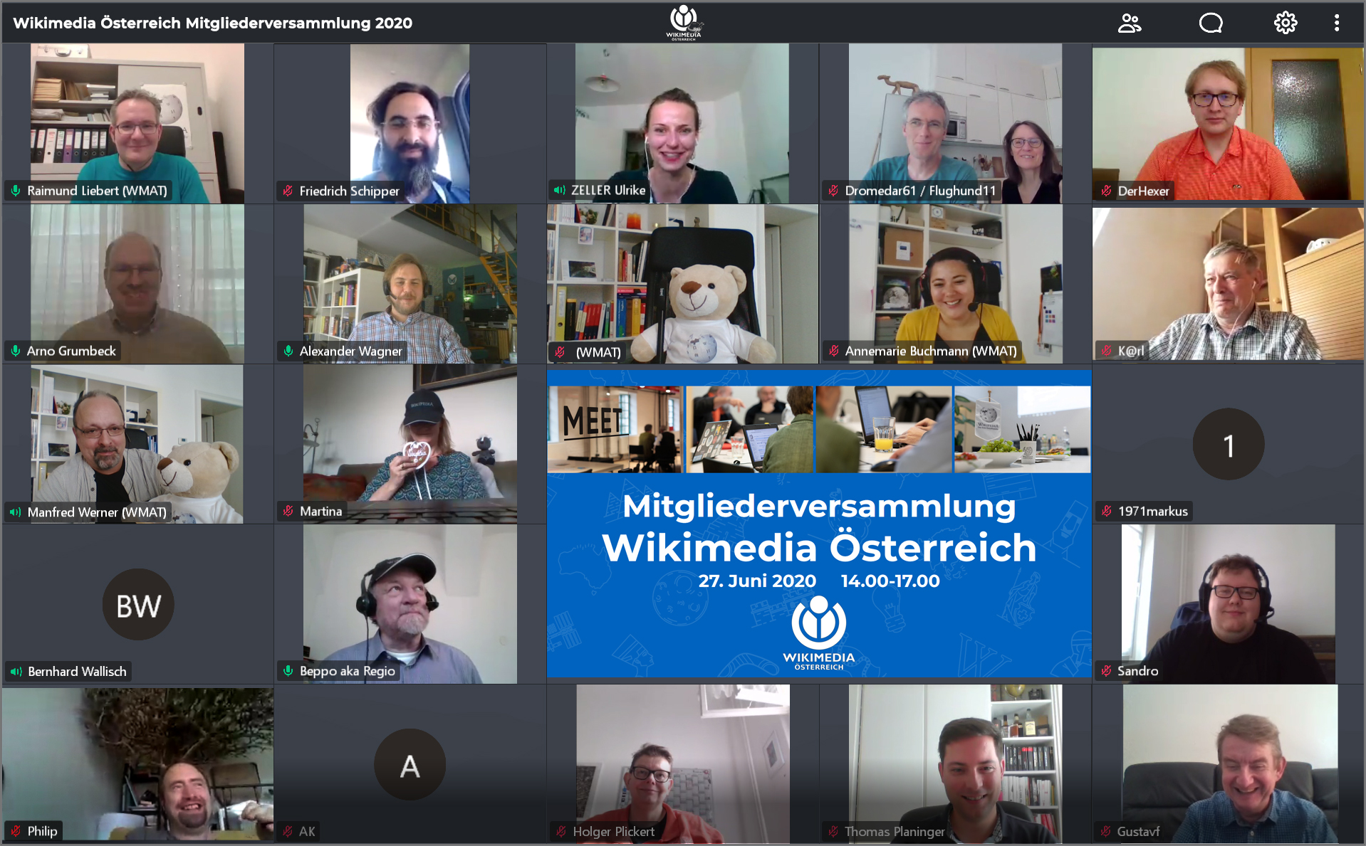 Wikimedia Österreich Mitgliederversammlung 2020 online